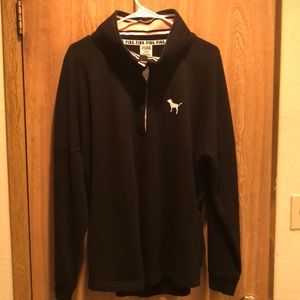 PINK snap 1/4 zip sweatshirt.
